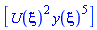 [U(xi)^2*y(xi)^5]