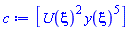[U(xi)^2*y(xi)^5]