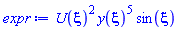 U(xi)^2*y(xi)^5*sin(xi)