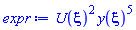 U(xi)^2*y(xi)^5