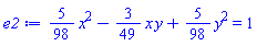 (5/98)*x^2-(3/49)*x*y+(5/98)*y^2 = 1