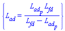 {L__ad = L__ad__p*L__fd/(L__fd-L__ad__p)}