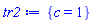{c = 1}