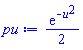 (1/2)*exp(-u^2)