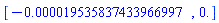 [-0.19535837433966997e-4, 0.]