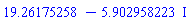 19.26175258-5.902958223*I