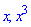 x, x^3