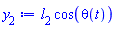 y[2] := l[2]*cos(theta(t))