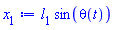 x[1] := l[1]*sin(theta(t))