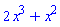 2*x^3+x^2