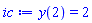 y(2) = 2