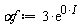 `&alpha;f` := 3*exp(0*I)