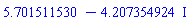 5.701511530-4.207354924*I