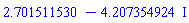 2.701511530-4.207354924*I