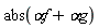 abs(`&alpha;f`+`&alpha;g`)