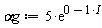 `&alpha;g` := 5*exp(0-I)