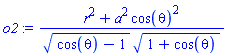 (r^2+a^2*cos(theta)^2)/((cos(theta)-1)^(1/2)*(1+cos(theta))^(1/2))