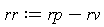 rr := rp-rv