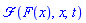 fourier(F(x), x, t)