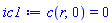 c(r, 0) = 0