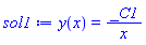 y(x) = _C1/x