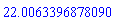 HFloat(22.00633968780902)