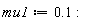 mu1 := .1