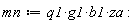 mn := q1*g1*b1*za