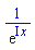 1/exp(I*x)