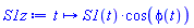 proc (t) options operator, arrow, function_assign; S1(t)*cos(phi(t)) end proc