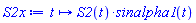 proc (t) options operator, arrow, function_assign; S2(t)*sinalpha1(t) end proc