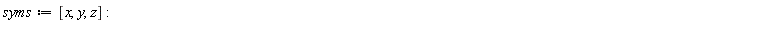syms := [x, y, z]
