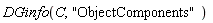 DifferentialGeometry:-Tools:-DGinfo(C, "ObjectComponents")