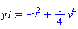 -v^2+(1/4)*v^4