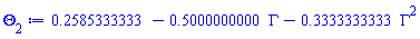 .2585333333-.5000000000*Gamma-.3333333333*Gamma^2