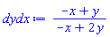(-x+y)/(-x+2*y)
