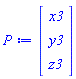 Vector(3, {(1) = x3, (2) = y3, (3) = z3})