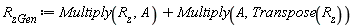 R__zGen := Multiply(R__z, A)+Multiply(A, Transpose(R__z))