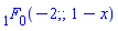 hypergeom([-2], [], 1-x)