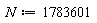 N := 1783601