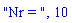 "Nr = ", 10