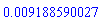 0.9188590027e-2