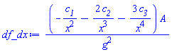 (-c__1/x^2-2*c__2/x^3-3*c__3/x^4)*A/g^2