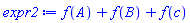 f(A)+f(B)+f(c)