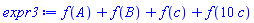 f(A)+f(B)+f(c)+f(10*c)