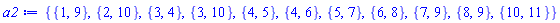 {{1, 9}, {2, 10}, {3, 4}, {3, 10}, {4, 5}, {4, 6}, {5, 7}, {6, 8}, {7, 9}, {8, 9}, {10, 11}}
