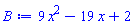 9*x^2-19*x+2