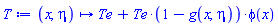 proc (x, eta) options operator, arrow, function_assign; Te+Te*(1-g(x, eta))*phi(x) end proc
