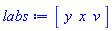 Vector[row](3, {(1) = y, (2) = x, (3) = v})
