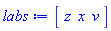 Vector[row](3, {(1) = z, (2) = x, (3) = v})